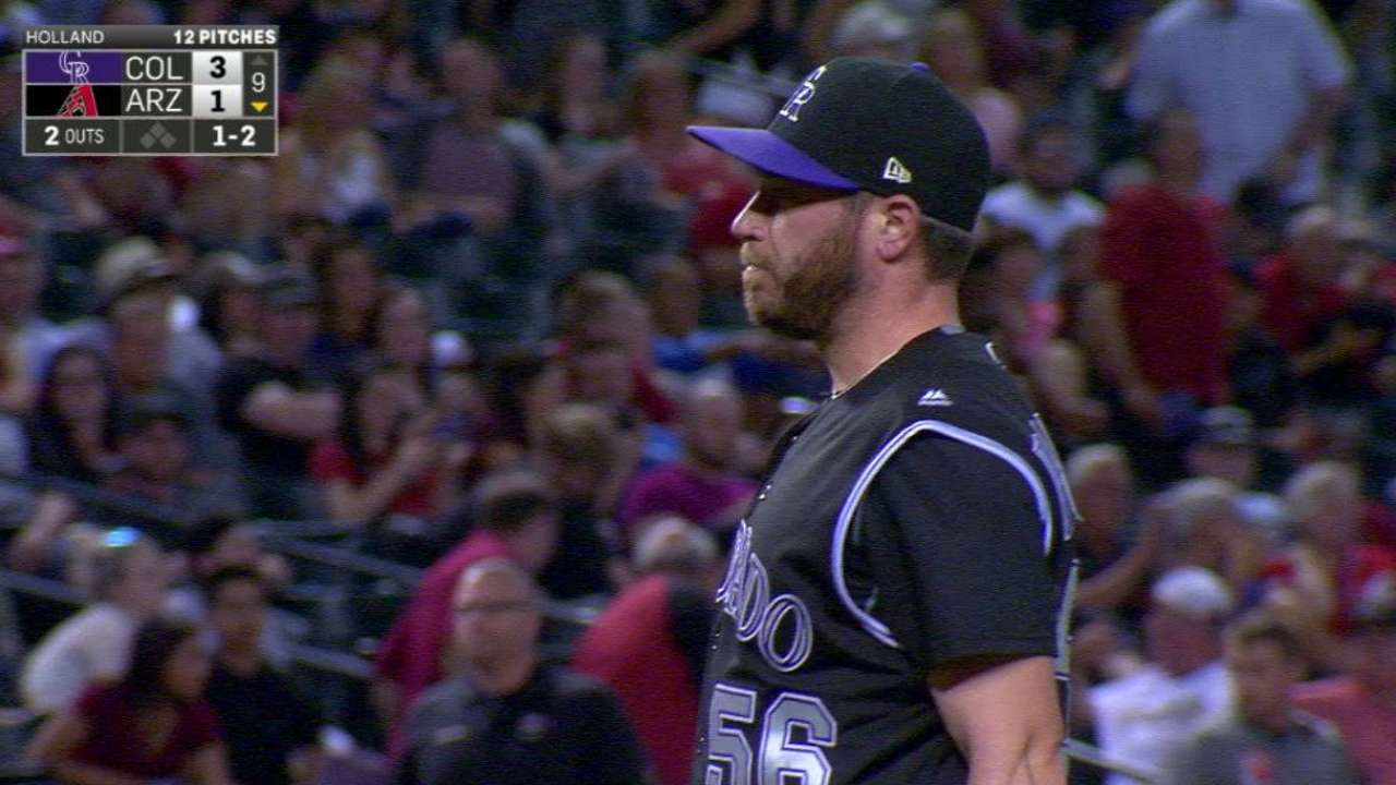 Holland notches 10th save