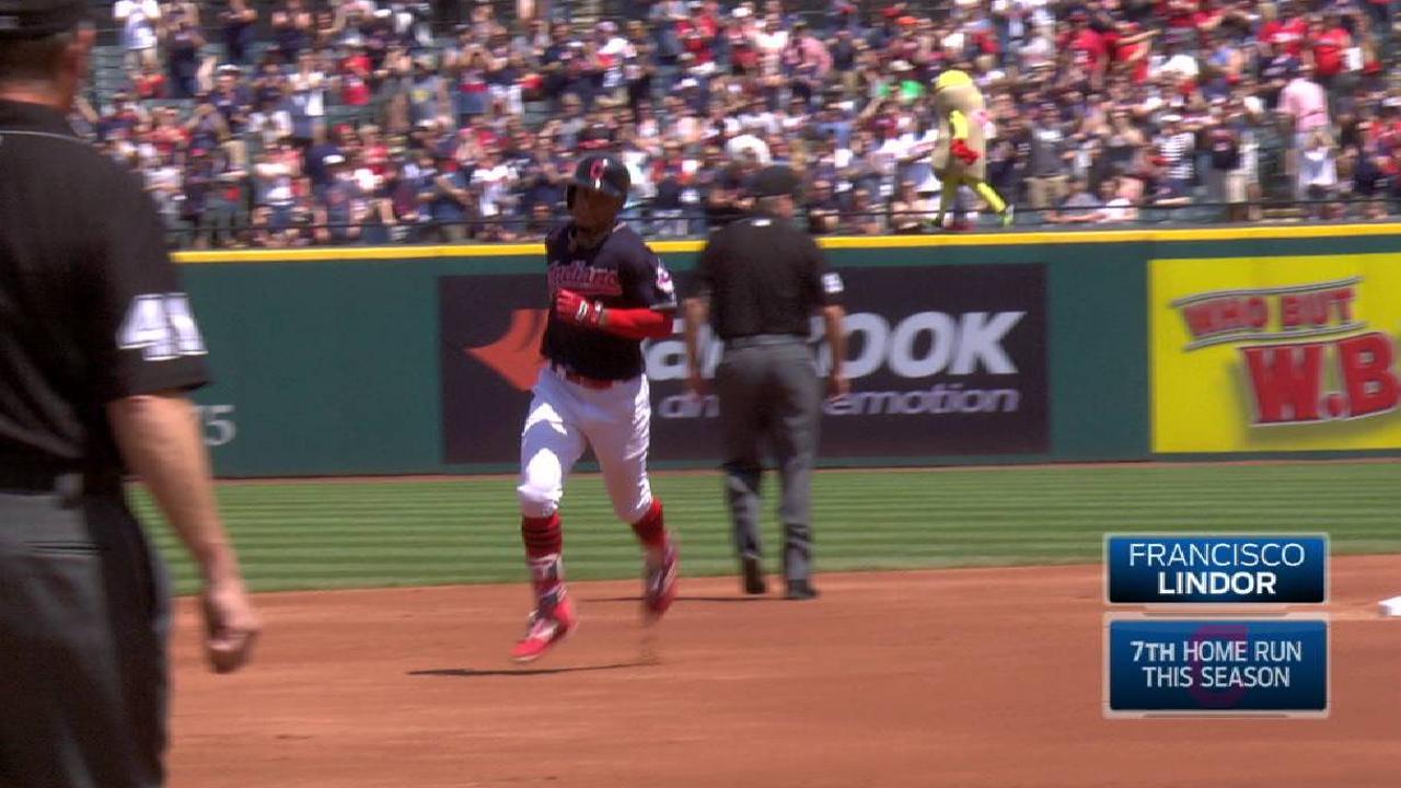 Lindor's solo home run
