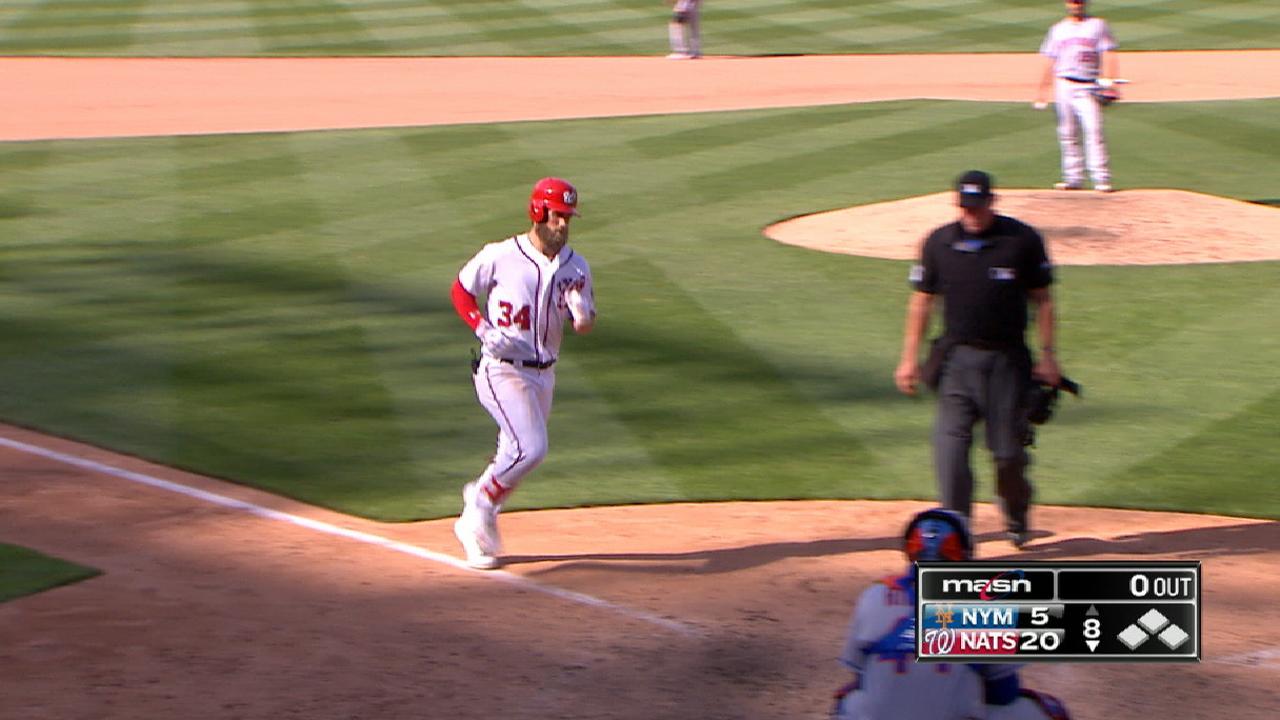 Harper sets MLB record for runs in April