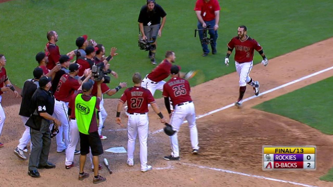 D-backs ganaron en 13 entradas con HR de Descalso sobre Rockies