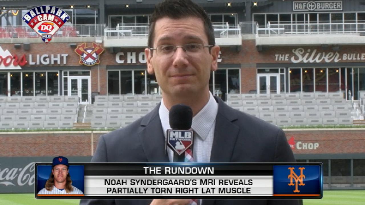 Syndergaard to DL with partial tear of right lat