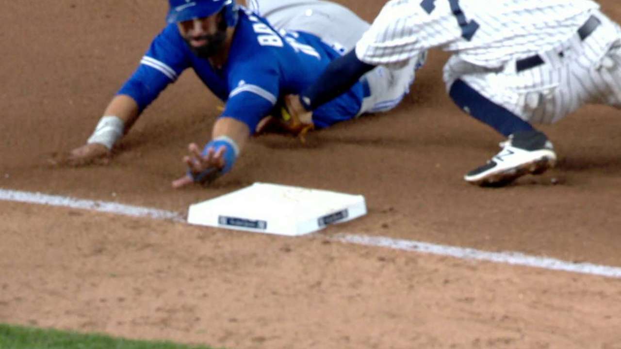 Judge's throw nails Bautista