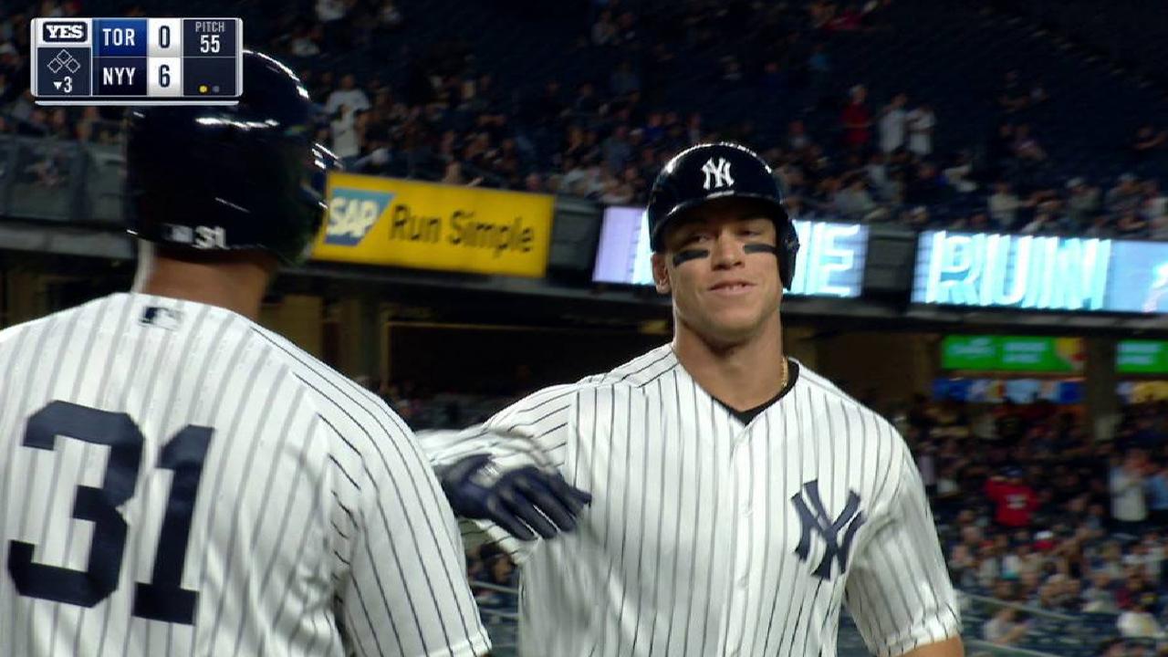 Judge's solo homer to right