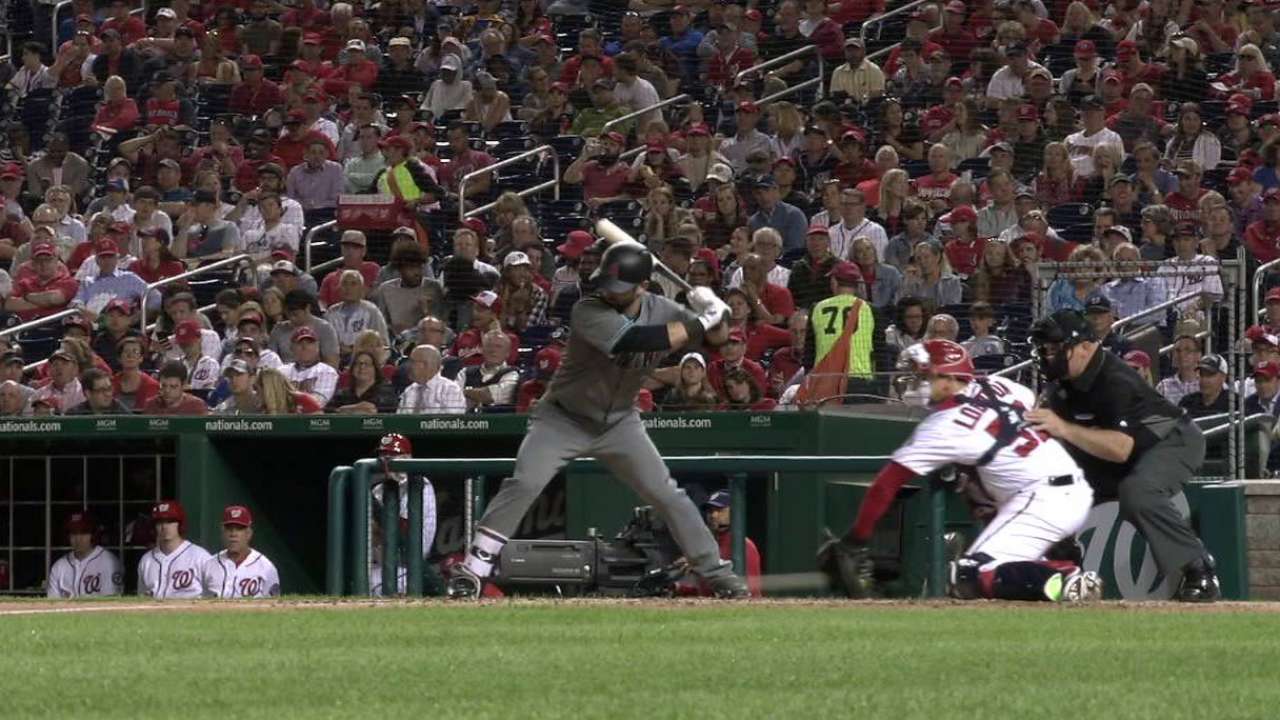 Descalso's hit-by-pitch