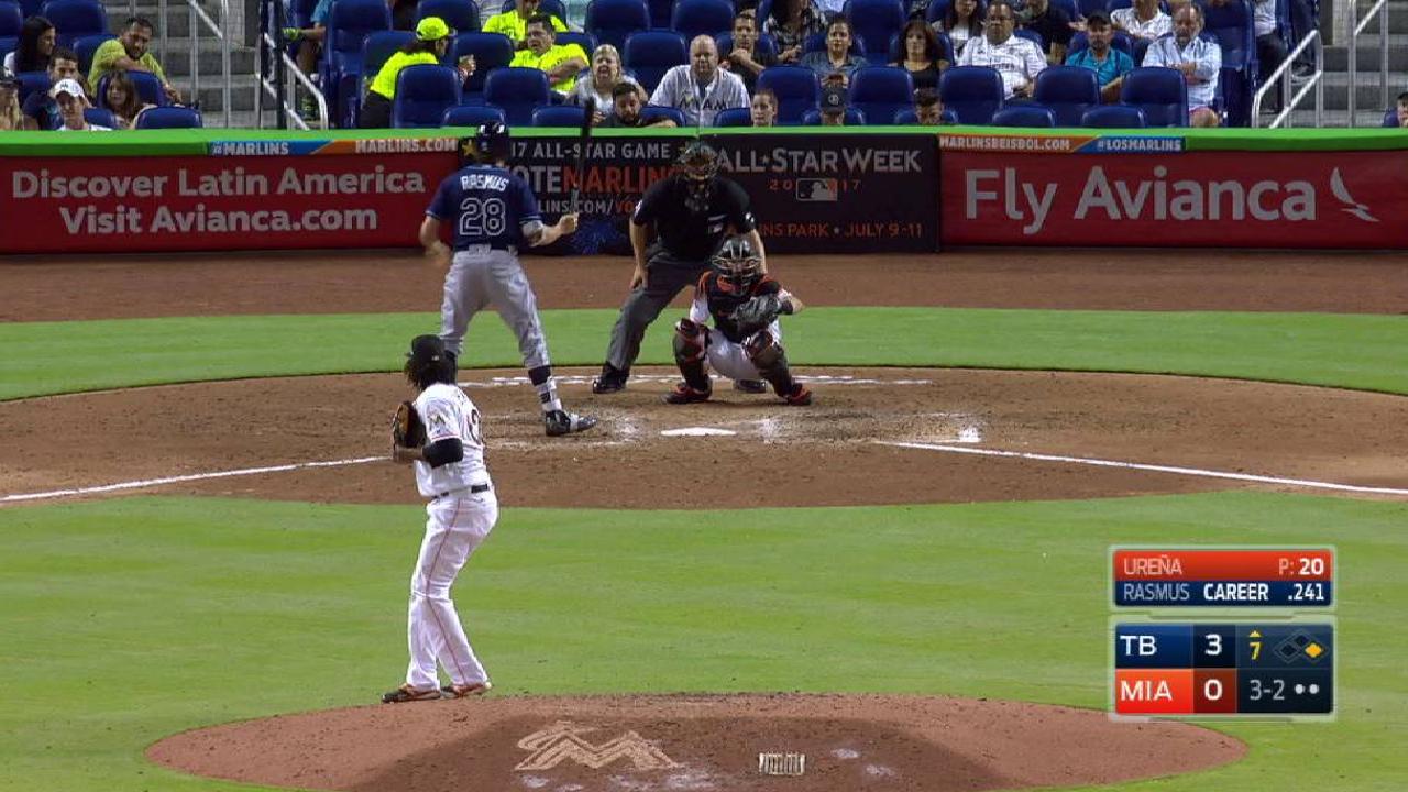 Rasmus comes off DL, makes Rays debut