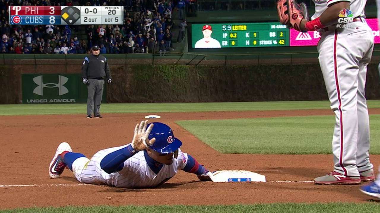 Javier Báez sigue siendo una obra en progreso con los Cachorros
