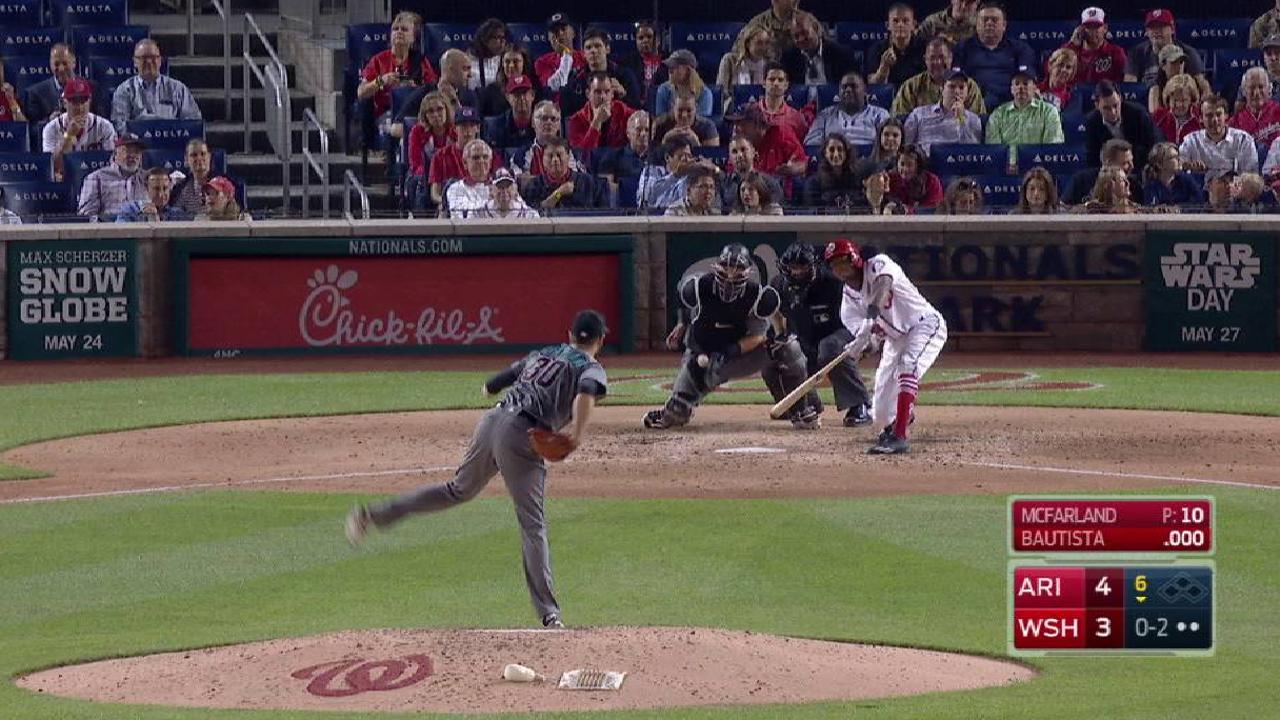 McFarland strikes out Bautista