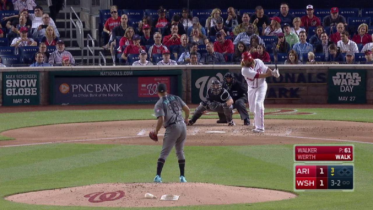 Walker strikes out Werth