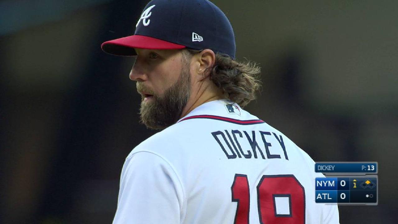 Dickey appreciates Snitker's patience