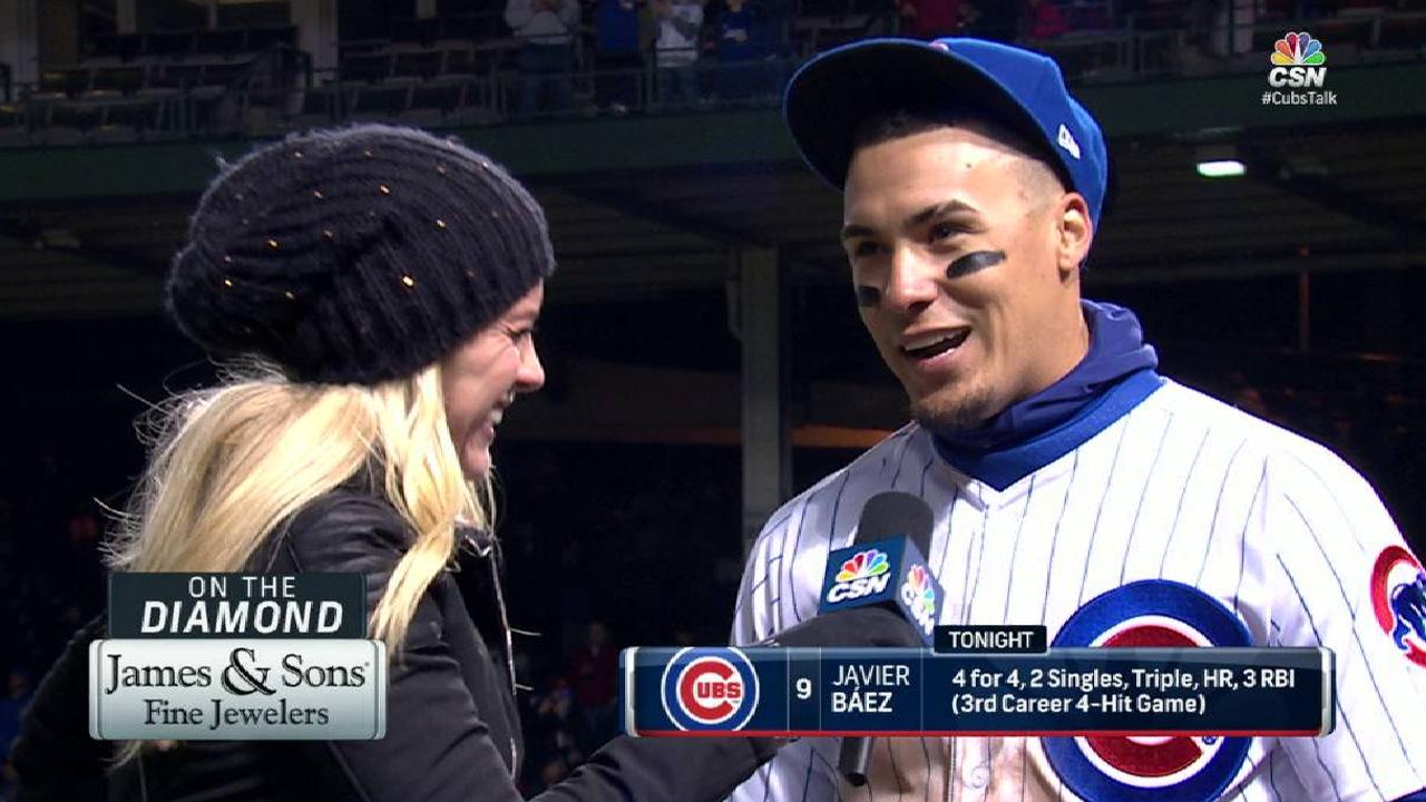 Baez on big game at the plate