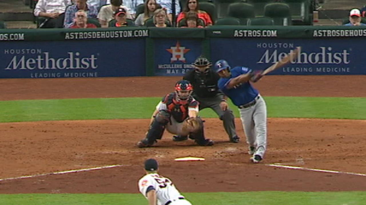 Rangers belt five homers