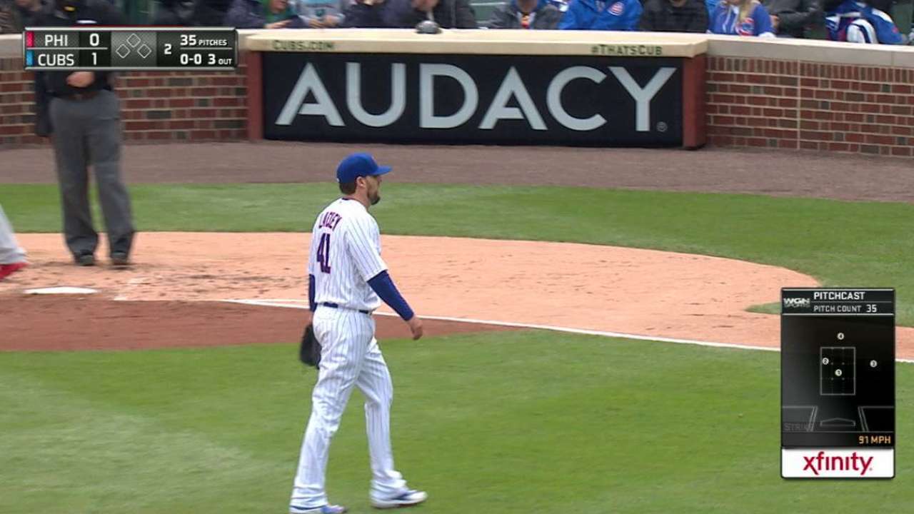 Lackey strikes out Rupp