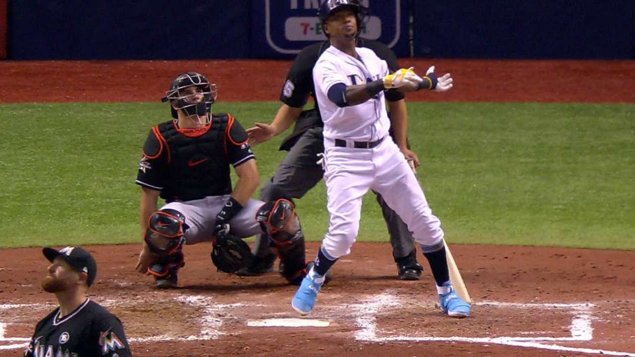 Tim Beckham y Jake Odorrizi guiaron a los Rays sobre los Marlins