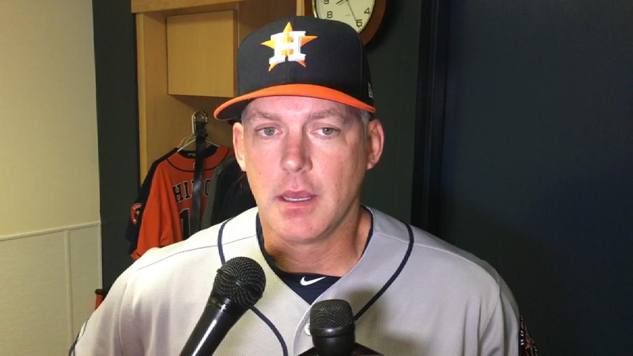 Hinch on Keuchel, Correa's hit