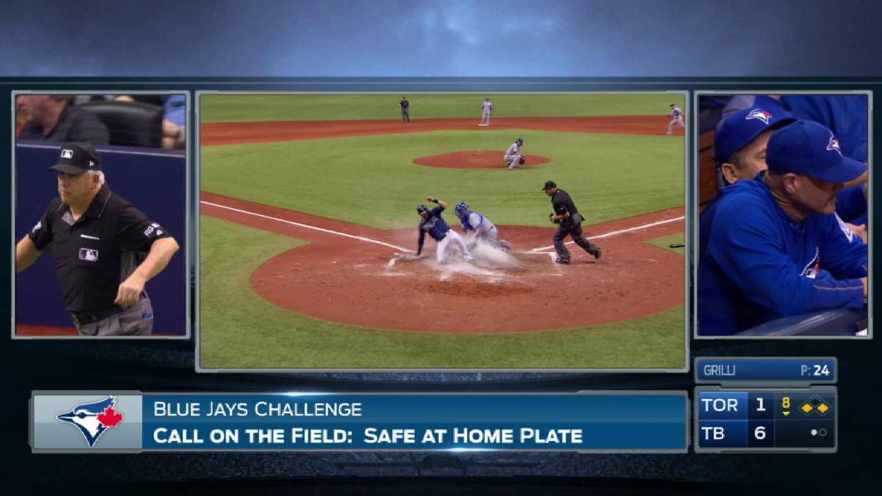 Longoria crosses the dish