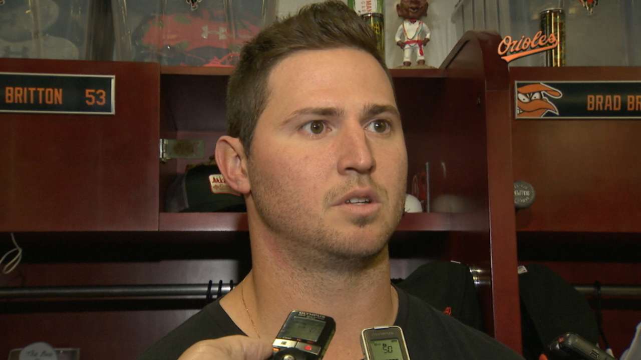 Forearm woes land Britton back on DL