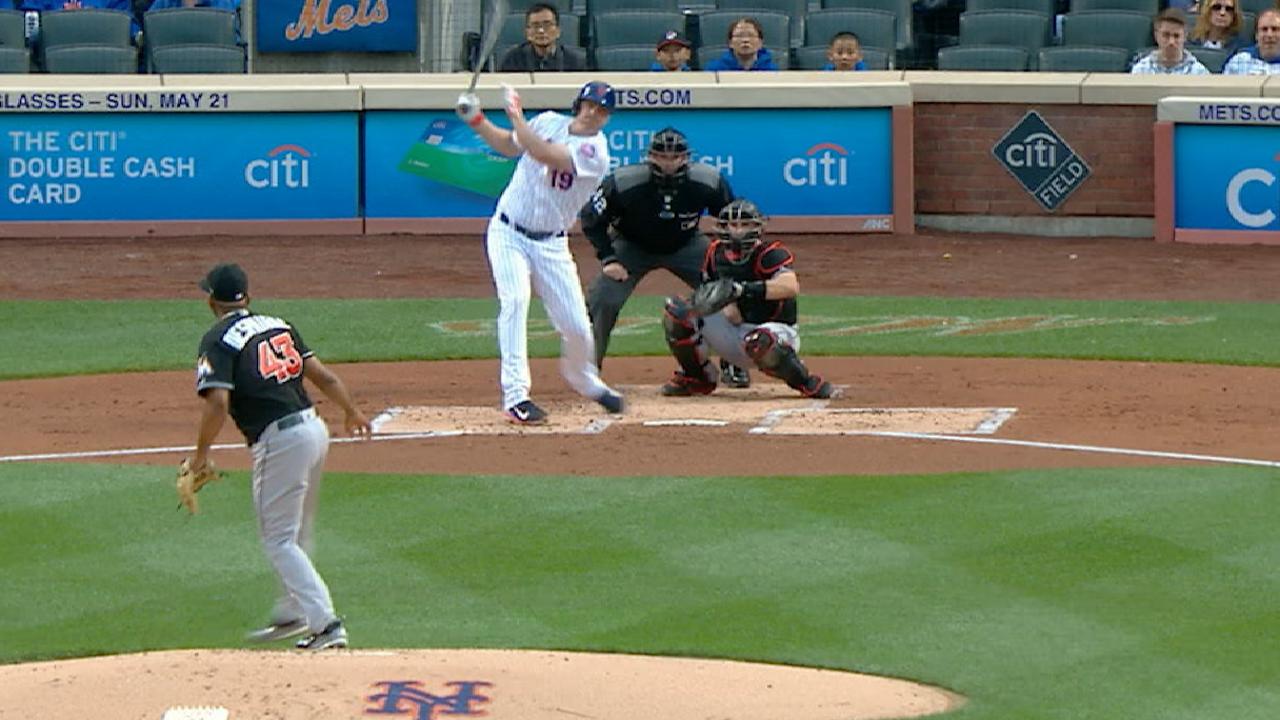 5-run 1st sets tone for Mets' rout of Marlins