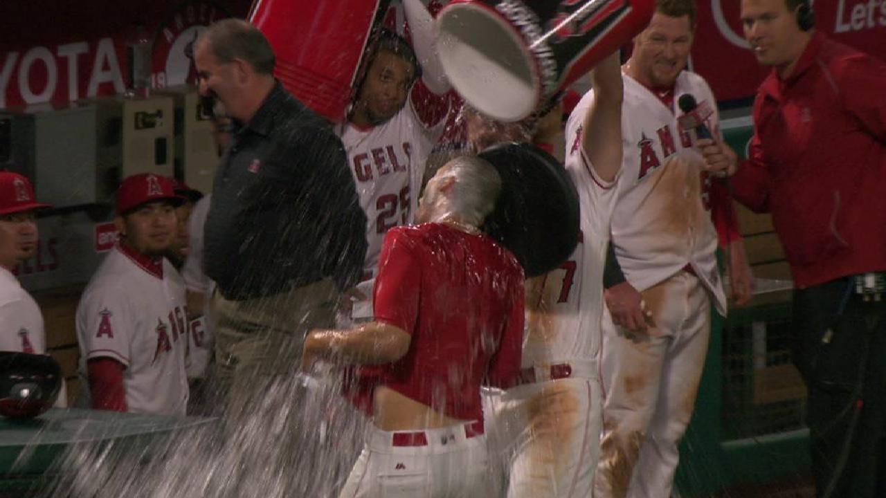 Simmons drenched after walk-off