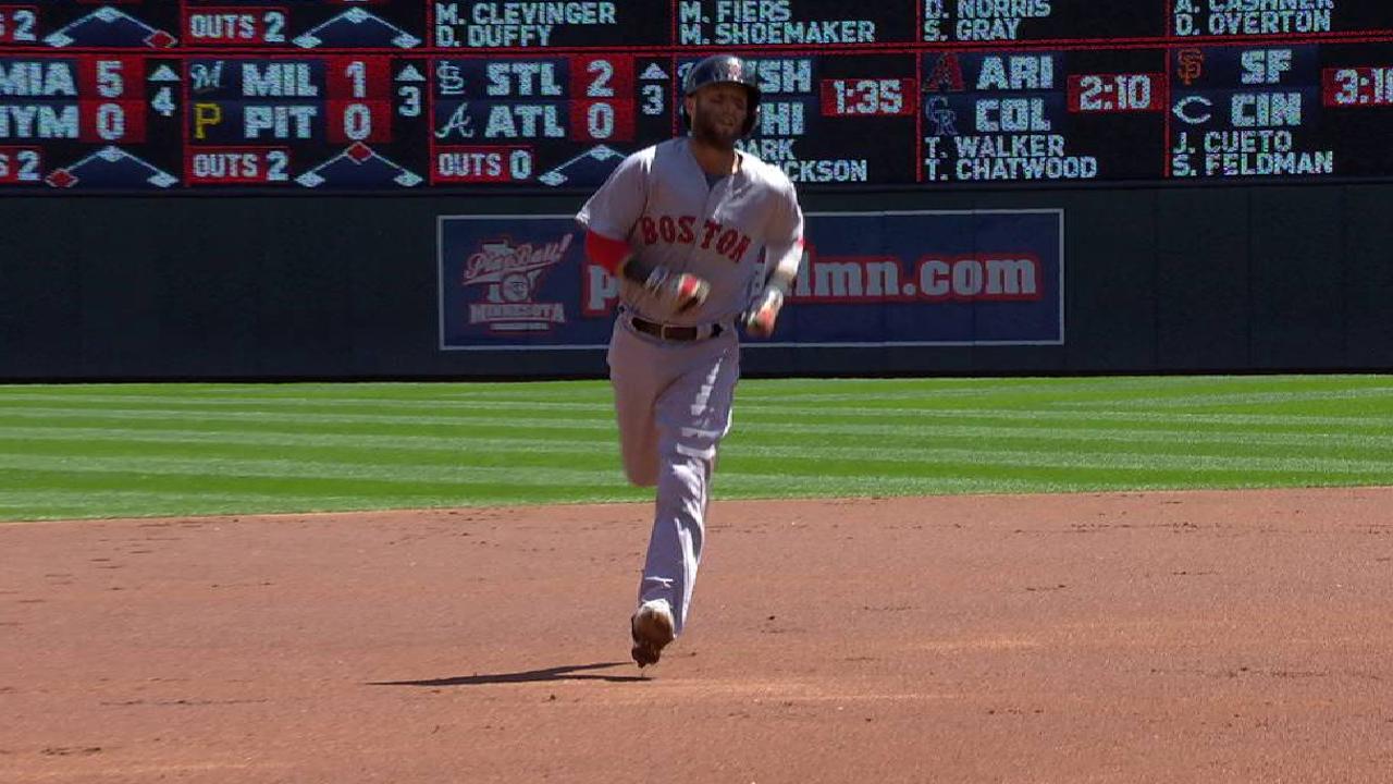 Pedroia's solo home run