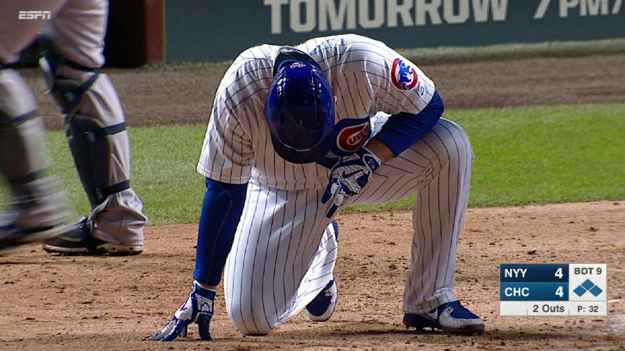 Rizzo ties game on HBP