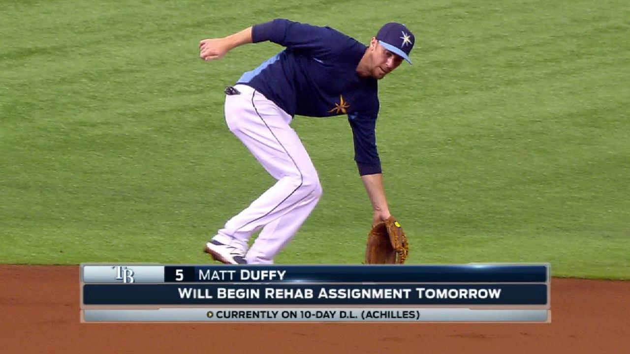 Duffy feeling good after 1st injury rehab game
