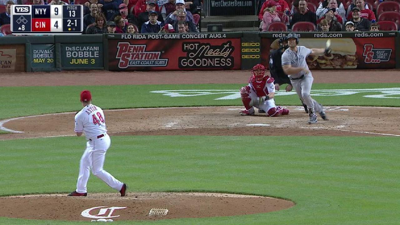Holliday's solo shot to center