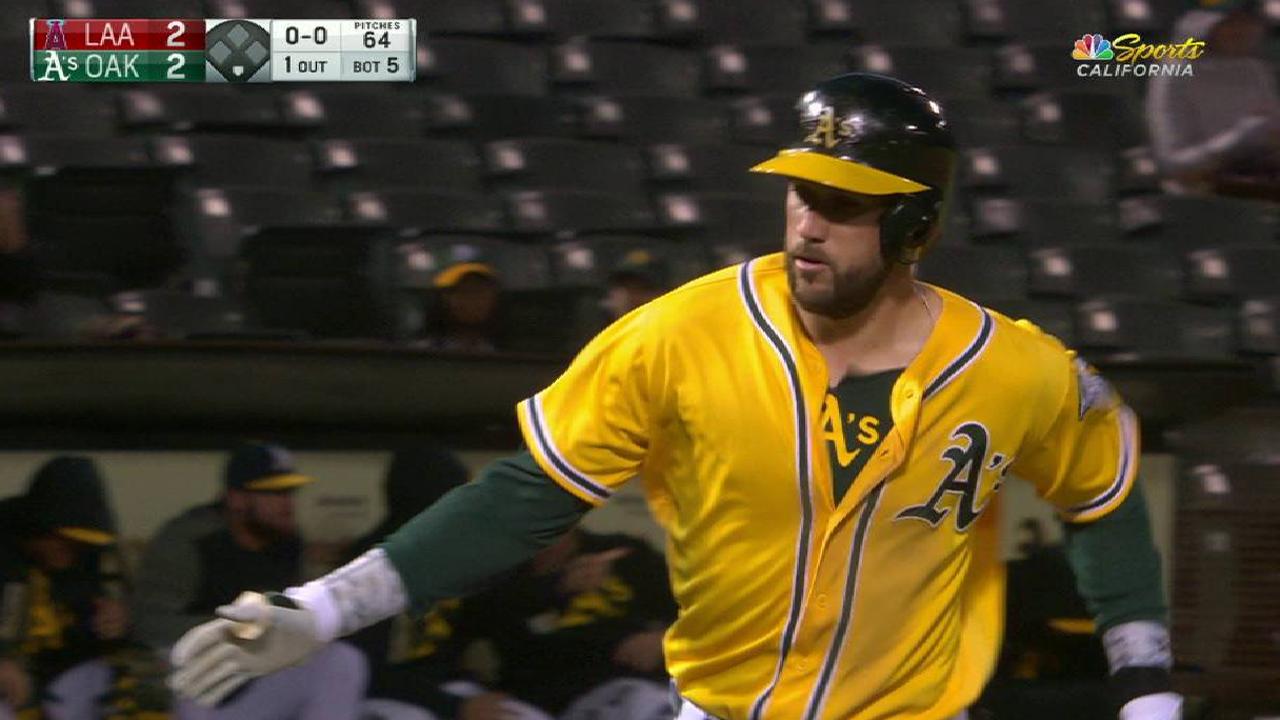 Plouffe's solo jack to center
