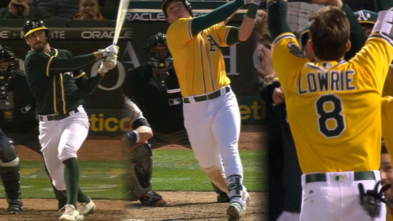 A's walk off three straight days