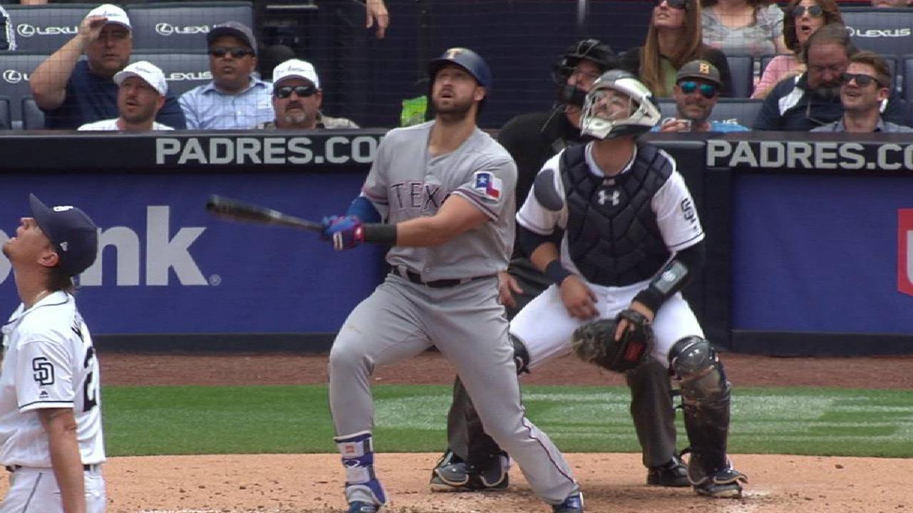 Rangers aplastan a Padres detrás de Griffin y jonrones
