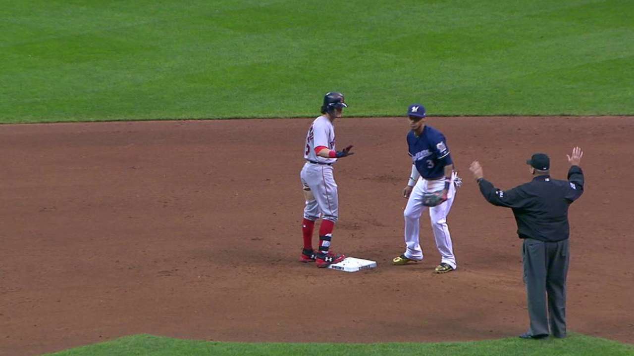 Benintendi's RBI double