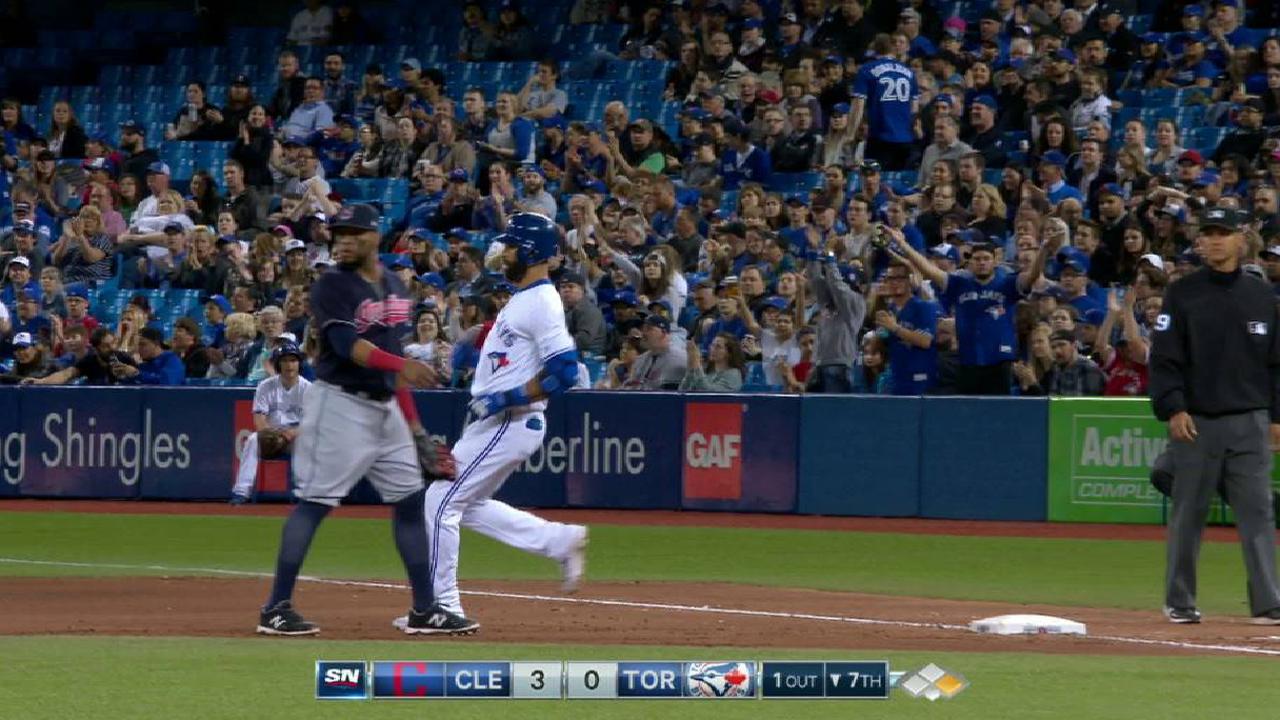 Bautista's single up the middle