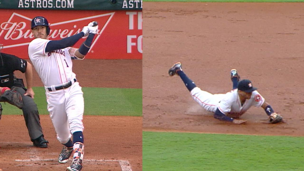 Correa sparks Astros' 3-HR party vs. Colon