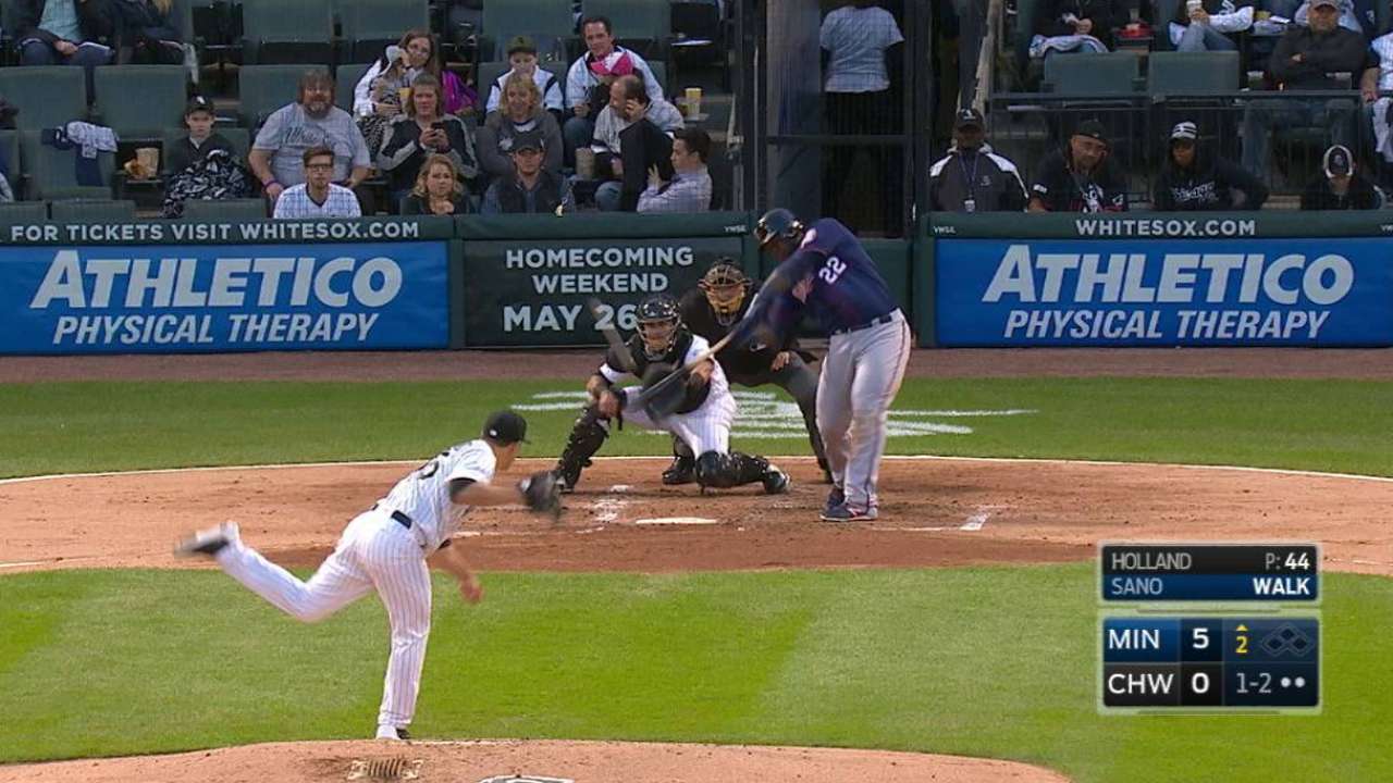 Sano homers on his birthday