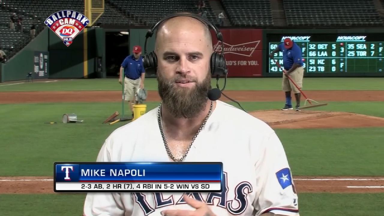 Napoli discusses walk-off homer