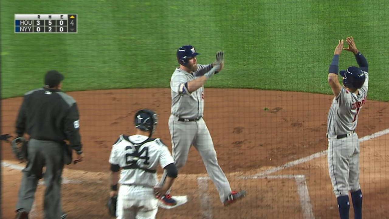 McCann's 3-run HR lifts Astros past Yanks