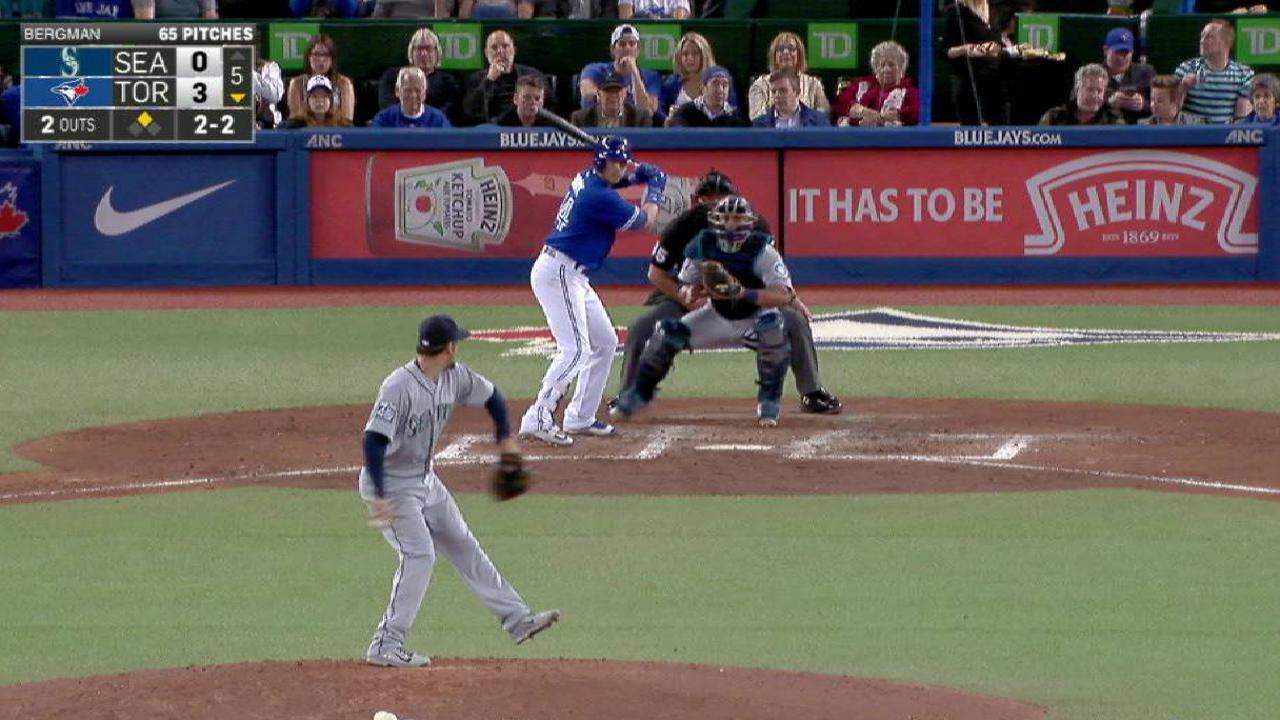 Bergman strikes out Smoak