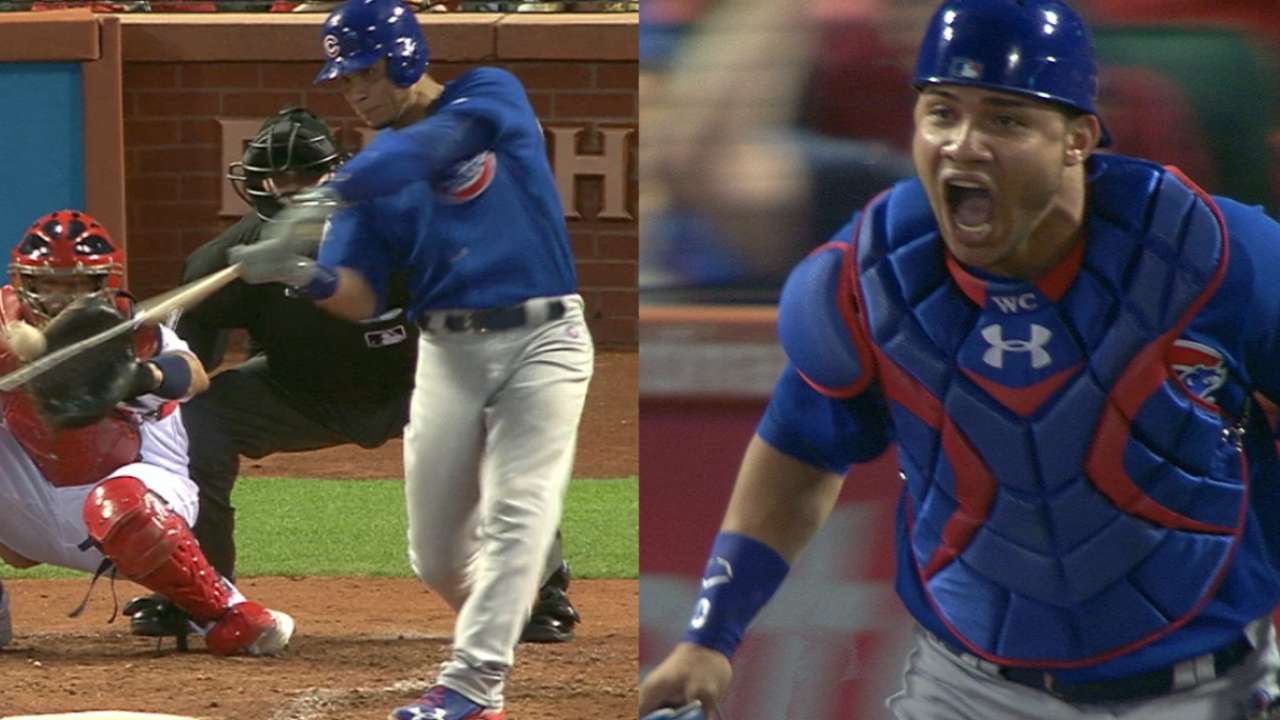 Par de cuadrangulares de Contreras hacen ganar a Cachorros en S.L.