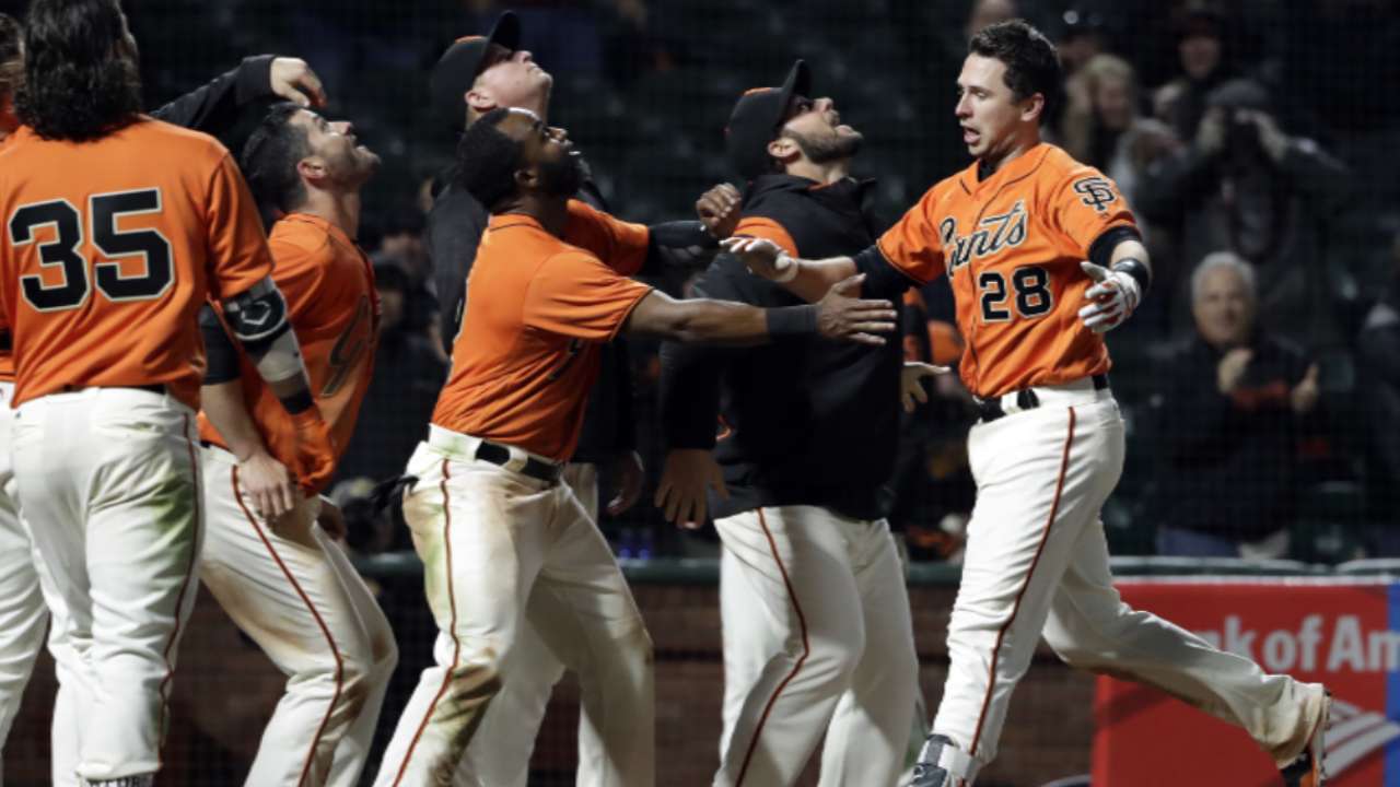 Late show: Posey's shot brings relief