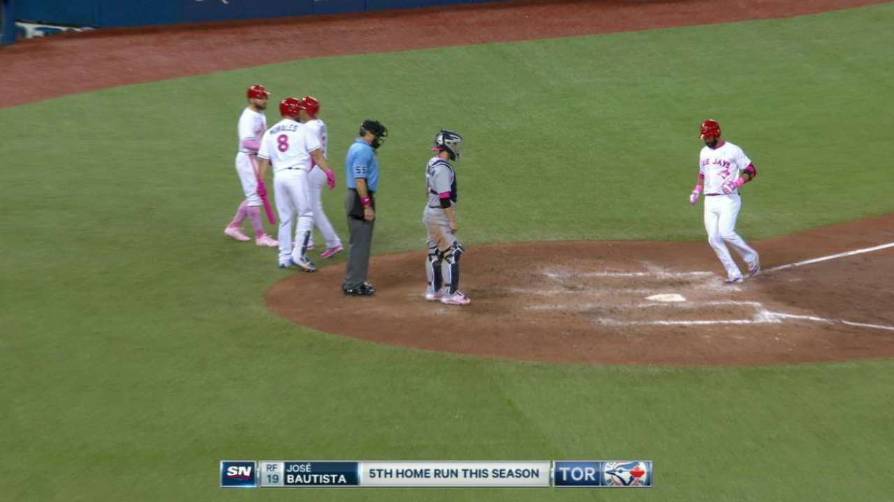 Bautista's three-run homer
