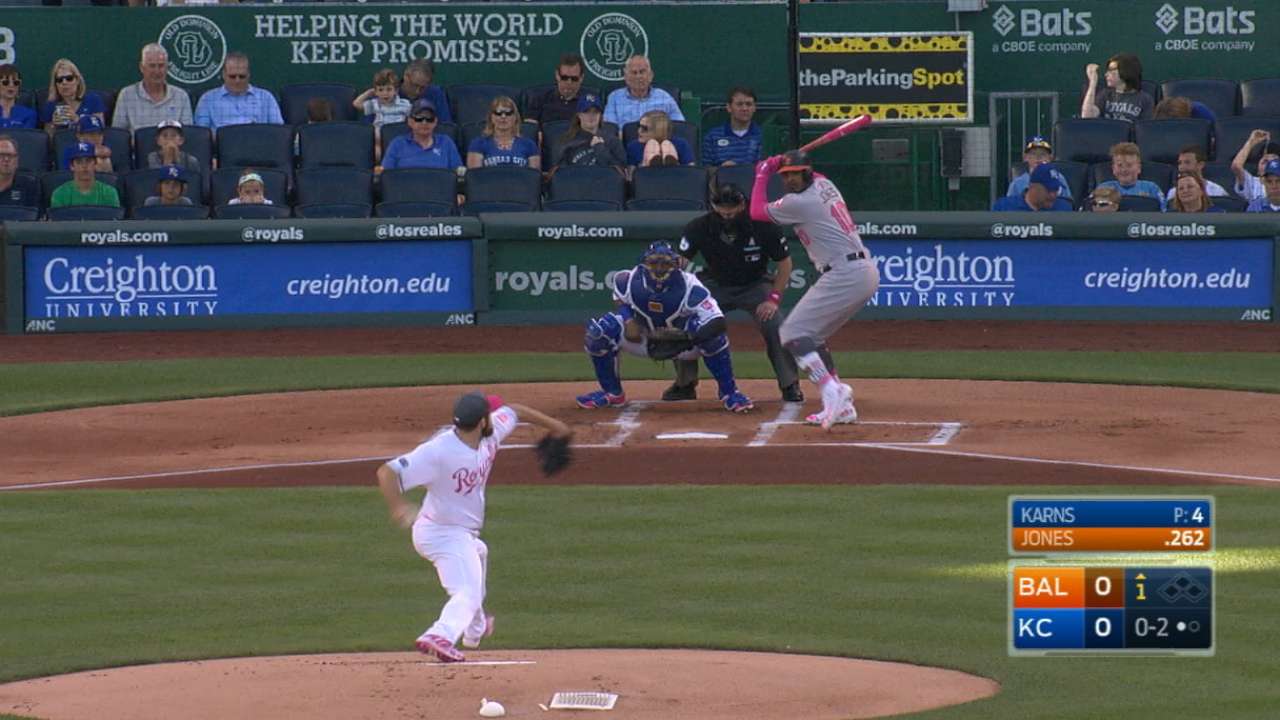 Karns hace historia con 12 ponches y Reales superan a los Orioles