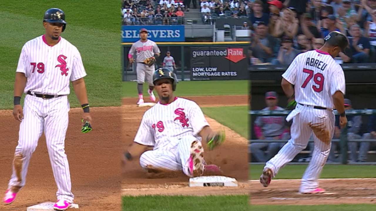 Must C: Wild pitches score Abreu