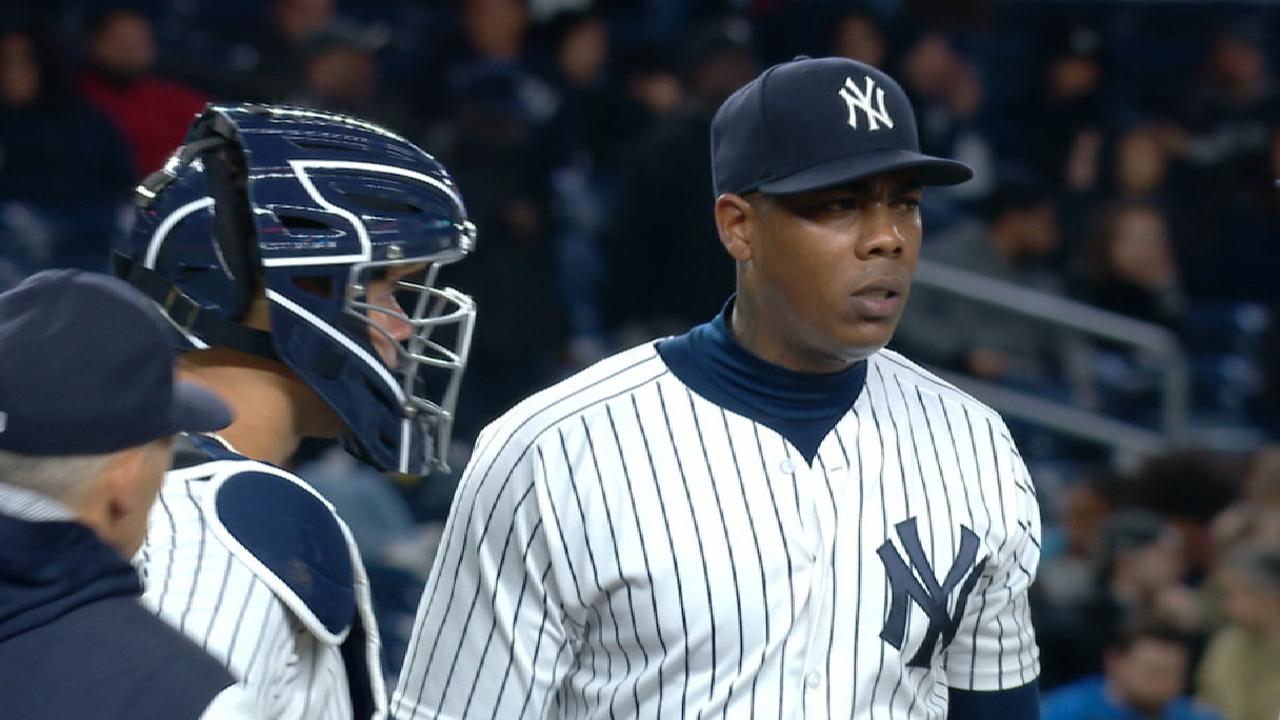 Chapman goes on DL with inflamed rotator cuff