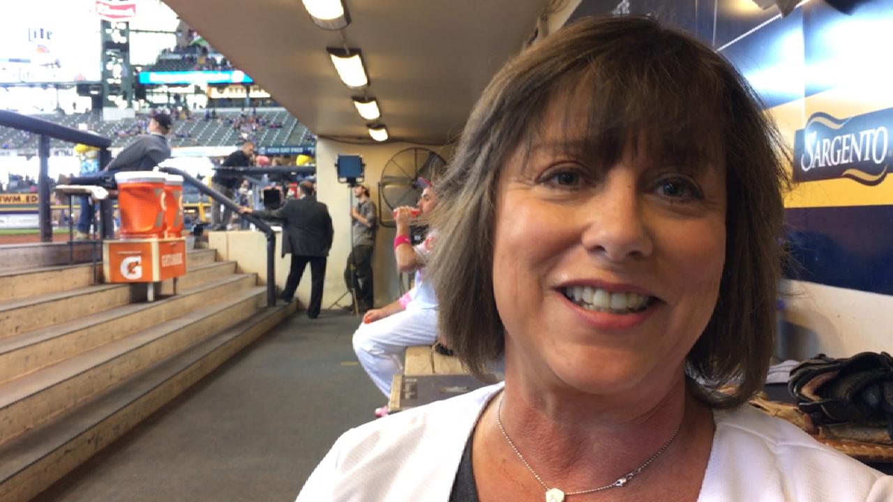 Crew honors breast cancer survivor McClellan
