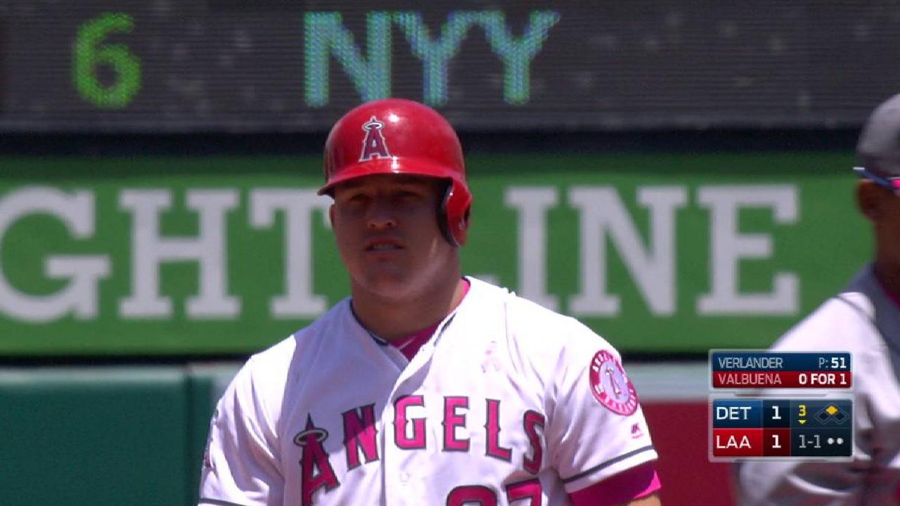 Trout's delayed steal