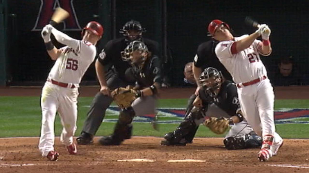 Back-to-back homers propel Angels to win