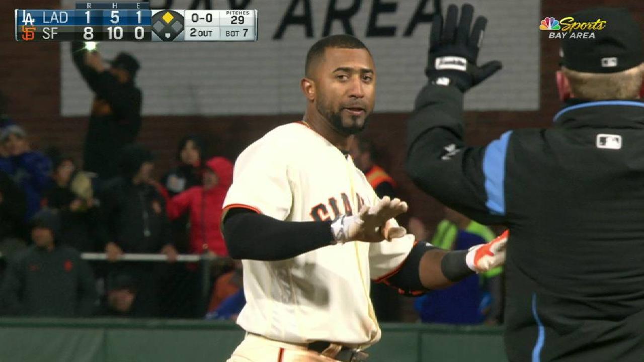 Núñez y Gigantes se encargaron de hundir a Dodgers en S.F.