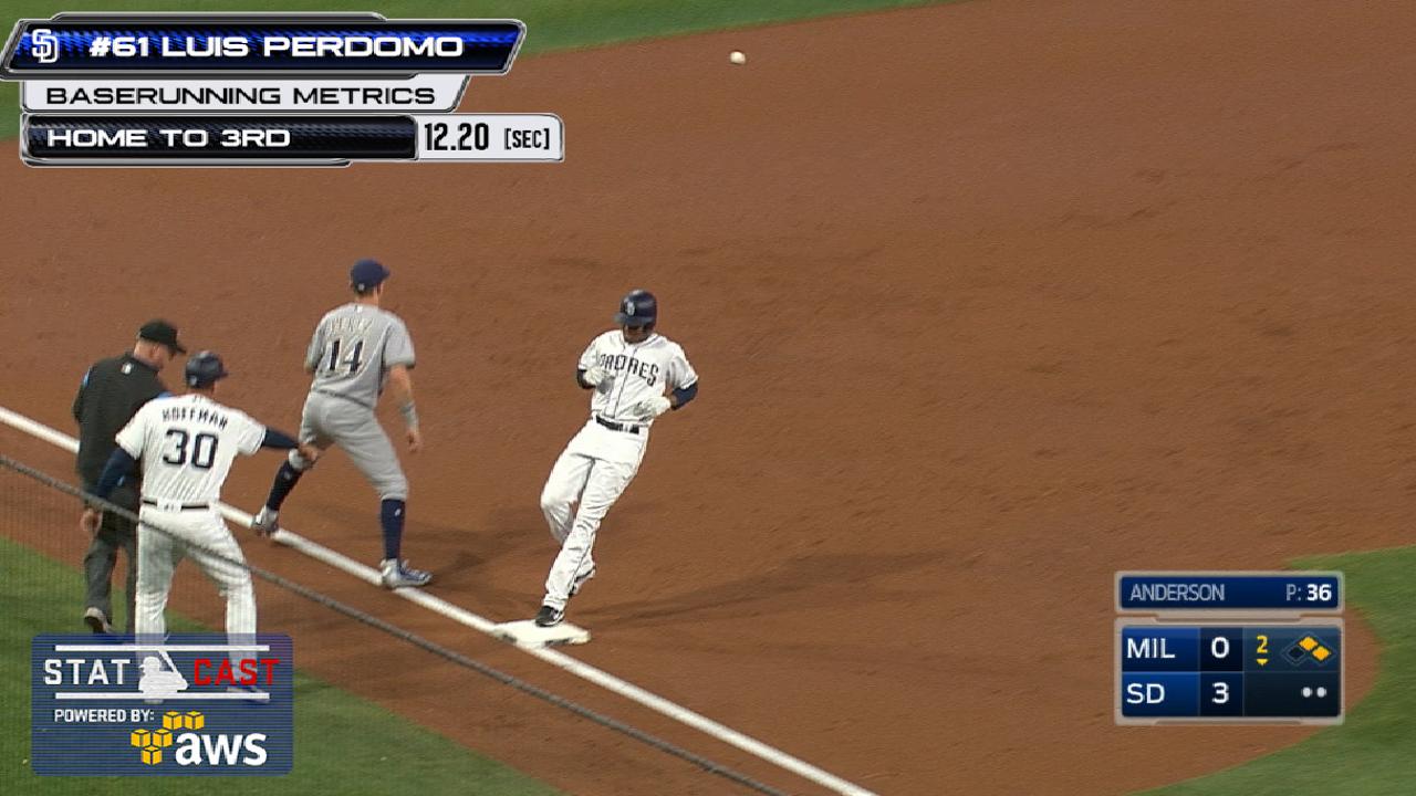 Statcast of the Day: Perdomo turns on jets