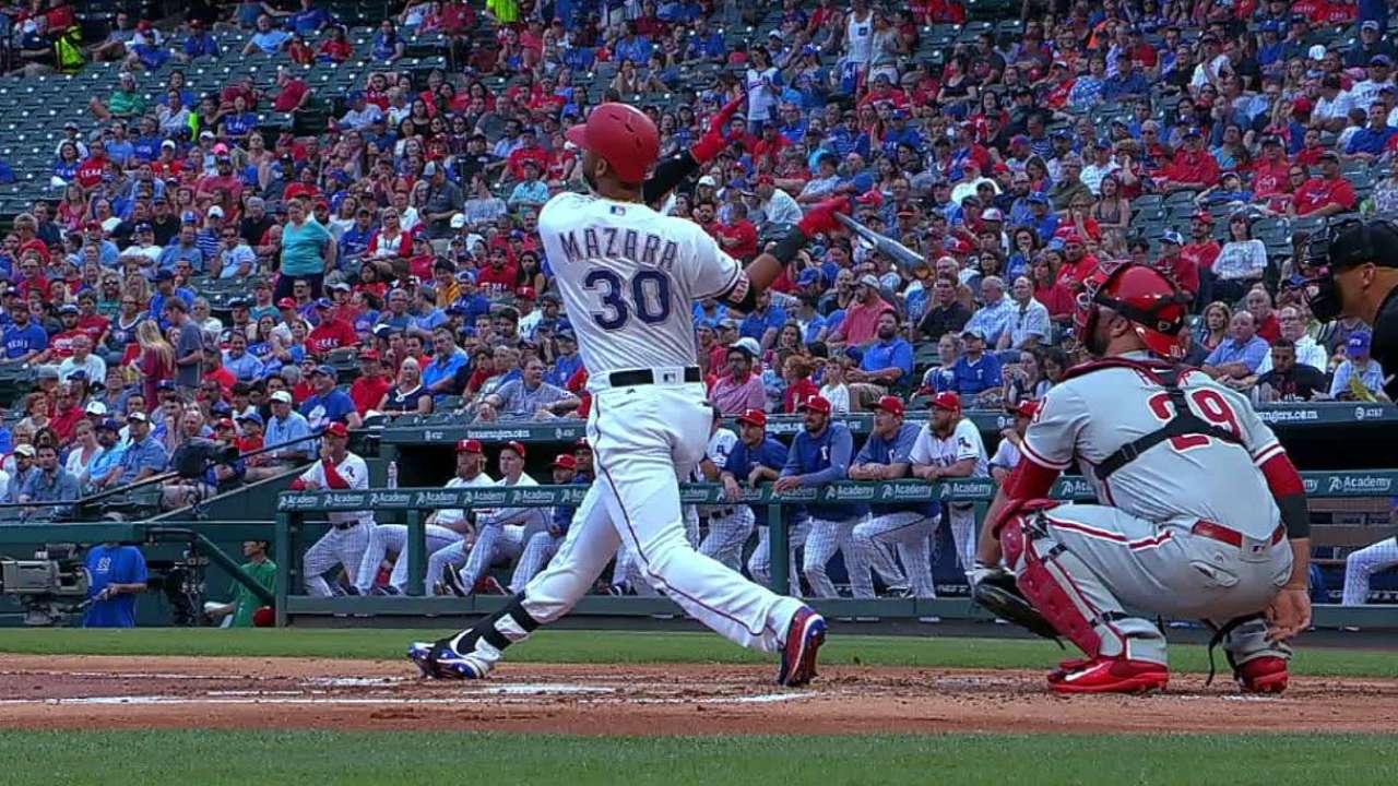 Mazara's towering solo home run