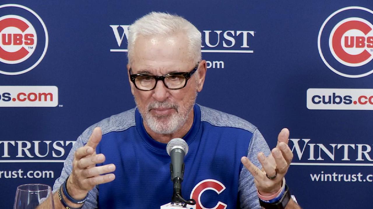 Cubs toast Maddon after signature victory