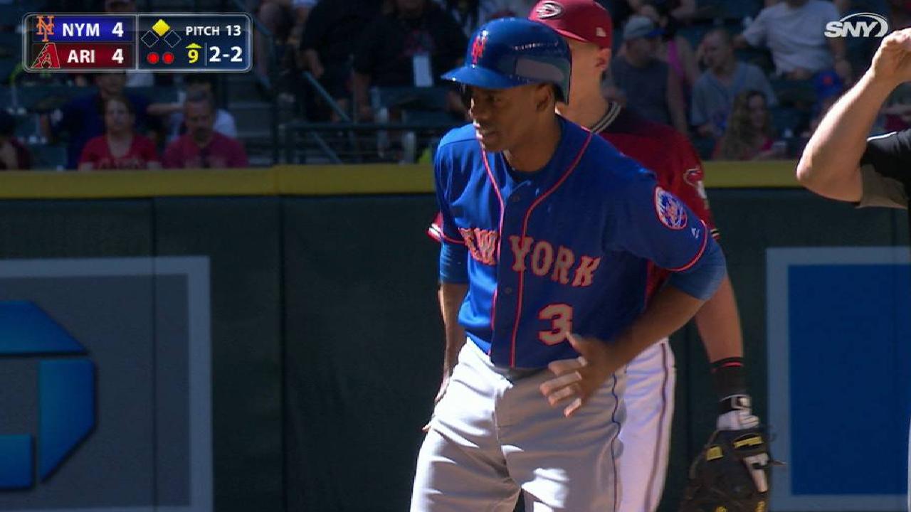 Granderson swipes second base